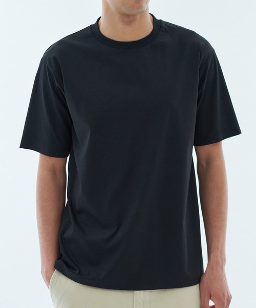 ESTNATION（エストネーション）の「ESTNATION / ハイバックネックカットソー＜ディオラマ＞（Tシャツ/カットソー・メンズ・ブラック/ホワイト・SMALL/MEDIUM/LARGE/X-LARGE）」の21枚目の写真