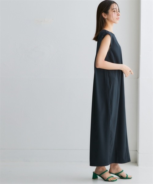 nissen（ニッセン）の「二の腕華奢見えカバータックワンピース（防しわ・ストレッチ）＜大きいサイズ有＞（ワンピース・レディース・ブラック/ブルー/オレンジ・S/M/L/LL/3L）」の16枚目の写真