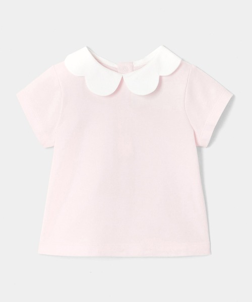 jacadi（ジャカディ）の「Tシャツ（Tシャツ/カットソー・キッズ・ベビーピンク/ホワイト・88/96/74/81）」の2枚目の写真