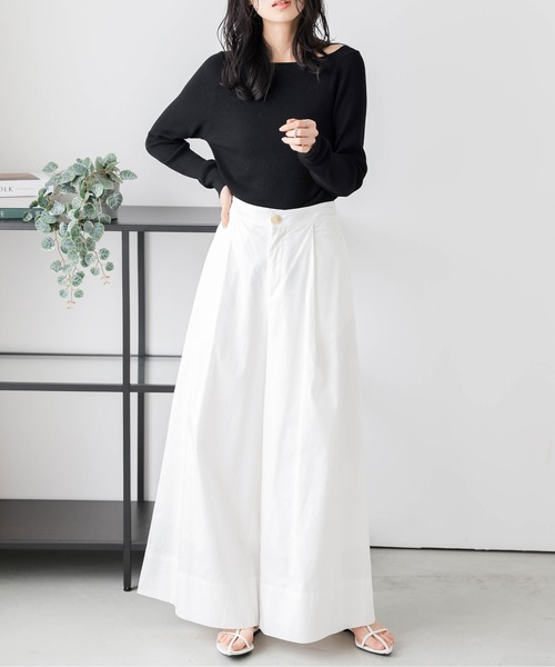 dee 　GOLDEN  DELUXE BRAND ワイドパンツ Lajour｜タックサテン ワイドパンツ | Rakuten Fashion(楽天