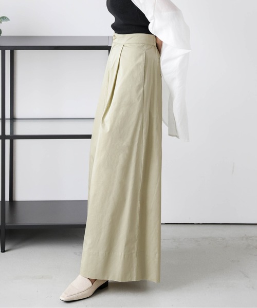 La-gemme(ラジェム)の「タックワイドパンツ(その他パンツ・レディース・ホワイト/イエロー系その他/ブラック・M/L)」の14枚目の写真
