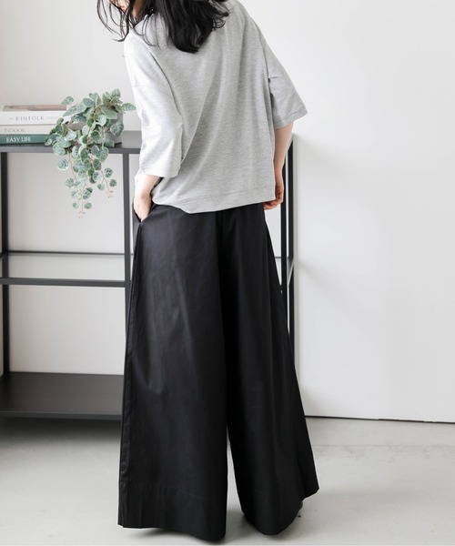 La-gemme(ラジェム)の「タックワイドパンツ(その他パンツ・レディース・ホワイト/イエロー系その他/ブラック・M/L)」の22枚目の写真