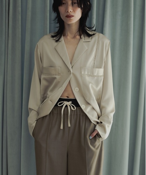 anuke（アンヌーク）の「Pintuck Wide Pants（その他パンツ・レディース・ブラック/ブラウン/ベージュ・36inch/38inch）」の4枚目の写真