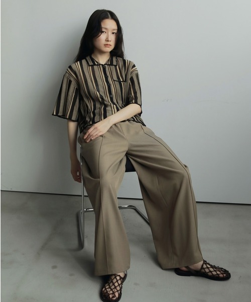 anuke（アンヌーク）の「Pintuck Wide Pants（その他パンツ・レディース・ブラック/ブラウン/ベージュ・36inch/38inch）」の7枚目の写真