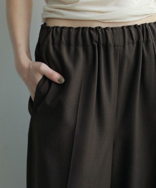anuke（アンヌーク）の「Pintuck Wide Pants（その他パンツ・レディース・ブラック/ブラウン/ベージュ・36inch/38inch）」の16枚目の写真