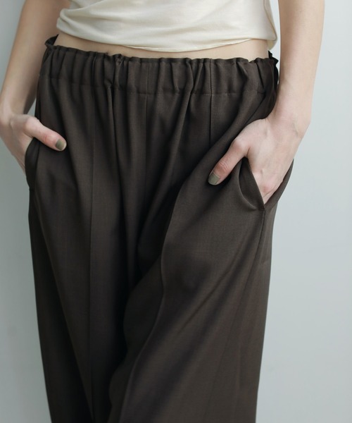 anuke（アンヌーク）の「Pintuck Wide Pants（その他パンツ・レディース・ブラック/ブラウン/ベージュ・36inch/38inch）」の17枚目の写真