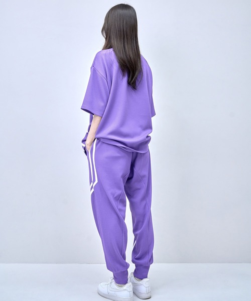 Nora Lily(ノラリリー)の「【Nora Lily】Shift Line Short Sleeve Track Top(UNISEX)(Tシャツ/カットソー・メンズ・ブルー/グリーン/ブラック/パープル・FREE)」の9枚目の写真