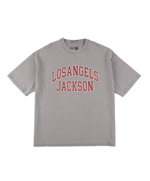 ムラサキスポーツ（ムラサキスポーツ）の「【ムラサキスポーツ限定】DEAR LAUREL × JACSON MATISSE LA JACSON Tシャツ DL25S-JM02（Tシャツ/カットソー・メンズ・ブラウン/パープル/オフホワイト/チャコールグレー・M/L/XL）」の3枚目の写真