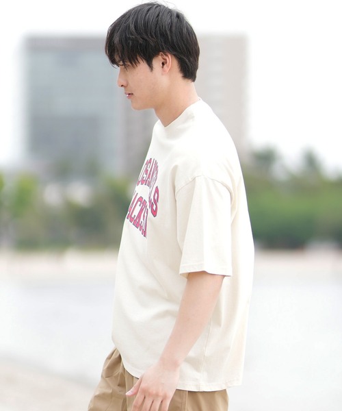ムラサキスポーツ（ムラサキスポーツ）の「【ムラサキスポーツ限定】DEAR LAUREL × JACSON MATISSE LA JACSON Tシャツ DL25S-JM02（Tシャツ/カットソー・メンズ・ブラウン/パープル/オフホワイト/チャコールグレー・M/L/XL）」の6枚目の写真