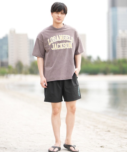 ムラサキスポーツ（ムラサキスポーツ）の「【ムラサキスポーツ限定】DEAR LAUREL × JACSON MATISSE LA JACSON Tシャツ DL25S-JM02（Tシャツ/カットソー・メンズ・ブラウン/パープル/オフホワイト/チャコールグレー・M/L/XL）」の20枚目の写真