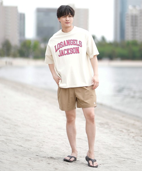 ムラサキスポーツ（ムラサキスポーツ）の「【ムラサキスポーツ限定】DEAR LAUREL × JACSON MATISSE LA JACSON Tシャツ DL25S-JM02（Tシャツ/カットソー・メンズ・ブラウン/パープル/オフホワイト/チャコールグレー・M/L/XL）」の8枚目の写真