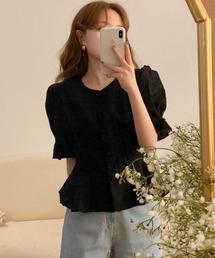 PINKO - R-K377/美品 PINKO ピンコ 半袖ブラウス シースルー 40