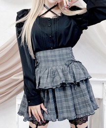 MA*RS | サテンリボン付きフリルブラウス(シャツ/ブラウス)