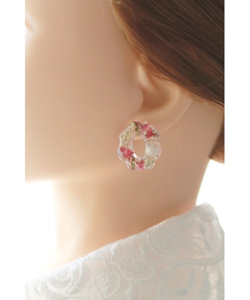 tone(トーン)の「【ime】淡水パール入チェーン2wayピアス(MA)(ピアス(両耳用)・レディース・ブルー/ピンク・FREE)」の10枚目の写真
