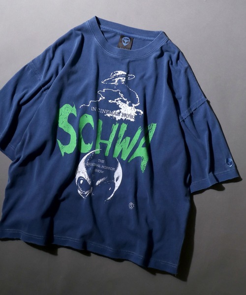 セール】SCHWA/シュワ ヴィンテージライク ピグメント加工 オーバー