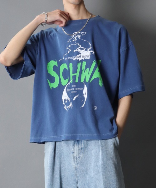 セール】SCHWA/シュワ ヴィンテージライク ピグメント加工 オーバー