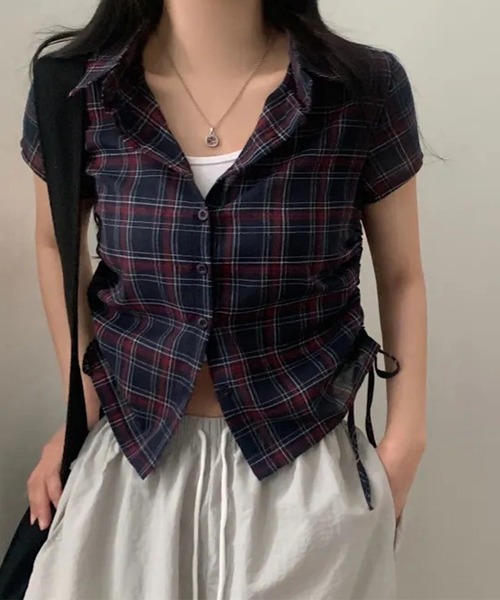 クロ トップス KURO 長袖 シャツ チェック柄 90´s OLD STYLE