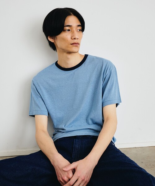 City Ambient Products(シティアンビエントプロダクツ)の「City Ambient Products: T/C/R コンパクト リンガー Tシャツ(Tシャツ/カットソー・メンズ・サックスブルー/ライトグレー/レッド・SMALL/MEDIUM/LARGE)」の1枚目の写真