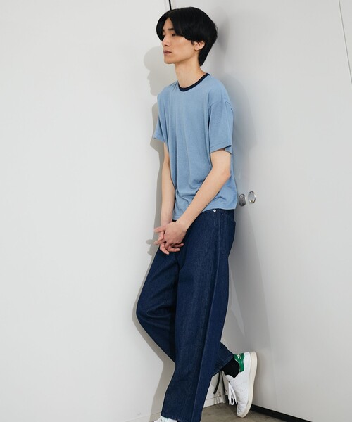 City Ambient Products(シティアンビエントプロダクツ)の「City Ambient Products: T/C/R コンパクト リンガー Tシャツ(Tシャツ/カットソー・メンズ・サックスブルー/ライトグレー/レッド・SMALL/MEDIUM/LARGE)」の5枚目の写真