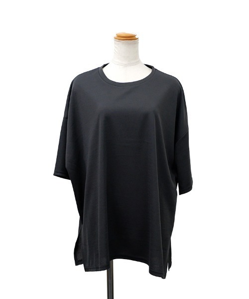 CLOTHY(クロシィ)の「【風通しバツグン!ゆったりオーバーシルエット】フクレBIGTシャツ(Tシャツ/カットソー・レディース・ブラウン/チャコールグレー/ブラック/ホワイト・FREE)」の6枚目の写真