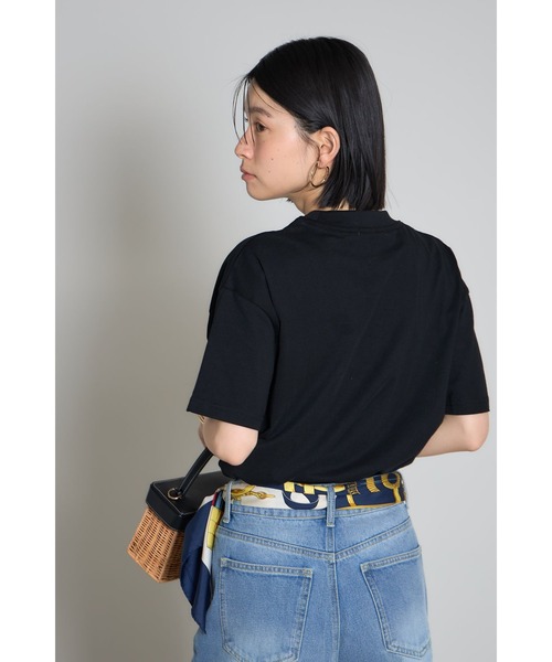 &. NOSTALGIA(アンドドットノスタルジア)の「刺繍ロゴポケットTシャツ【Ouah!】(Tシャツ/カットソー・レディース・オフホワイト/グレー/ブラック・M)」の17枚目の写真