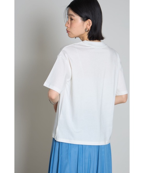 &. NOSTALGIA(アンドドットノスタルジア)の「刺繍ロゴポケットTシャツ【Ouah!】(Tシャツ/カットソー・レディース・オフホワイト/グレー/ブラック・M)」の21枚目の写真