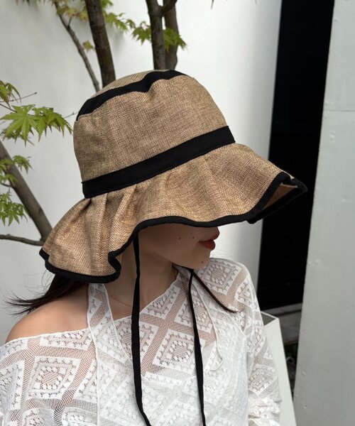 CIAOPANICTYPY『【UV】たためるジュートフリルHAT』