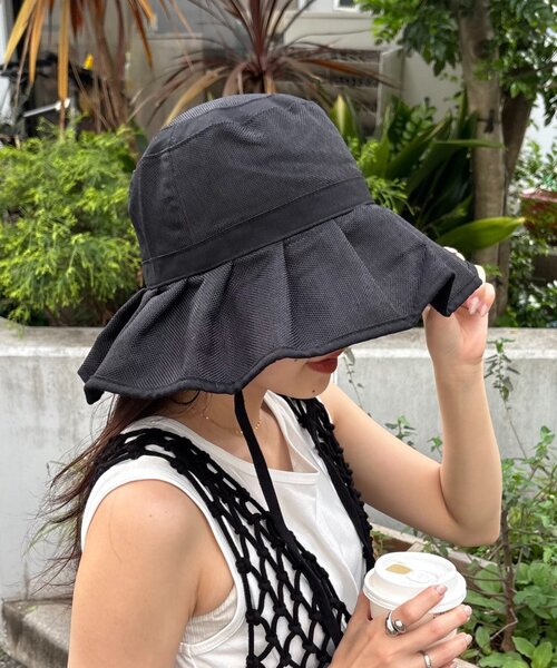 CIAOPANICTYPY『【UV】たためるジュートフリルHAT』
