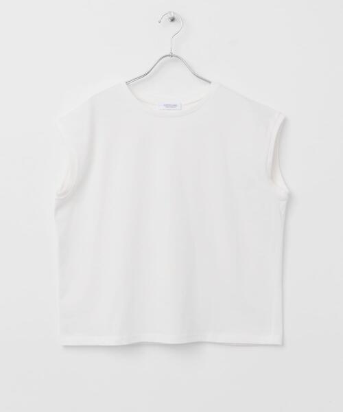 URBAN RESEARCH Sonny Label（アーバンリサーチサニーレーベル）の「『UR TECH ひやサラクール』フレンチスリーブTシャツ（Tシャツ/カットソー・レディース・オフホワイト/チャコールグレー/ピンク/グレー系その他・FREE）」の12枚目の写真