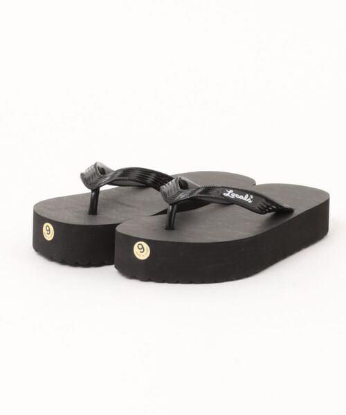 Locals(ローカルズ)の「【Locals/ローカルズ】DOUBLE SOLE SANDAL/ボリュームソール・厚底ビーサン(ビーチサンダル)(サンダル・レディース・ブラック・22.5cm/24.0cm)」の1枚目の写真