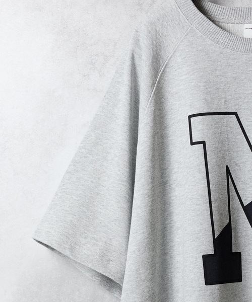 NUMBER (N)INE ナンバーナイン プリントロゴ スウェット N-LOGO PRINTED S/S SWEATSHIRT / エヌ ロゴ プリント 半袖