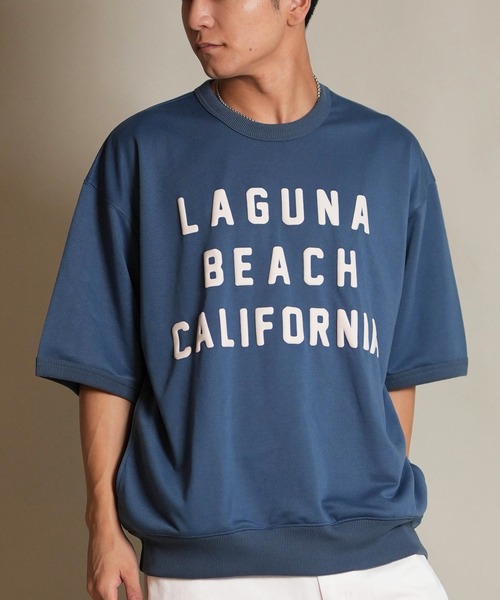 ムラサキスポーツ(ムラサキスポーツ)の「【ムラサキスポーツ限定】DEAR LAUREL/ディアローレル 半袖Tシャツ スウェット D25F-2101(Tシャツ/カットソー・メンズ・ピンク/ブラック/ネイビー・L/M)」の2枚目の写真