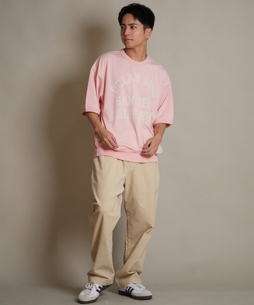 ムラサキスポーツ(ムラサキスポーツ)の「【ムラサキスポーツ限定】DEAR LAUREL/ディアローレル 半袖Tシャツ スウェット D25F-2101(Tシャツ/カットソー・メンズ・ピンク/ブラック/ネイビー・L/M)」の10枚目の写真