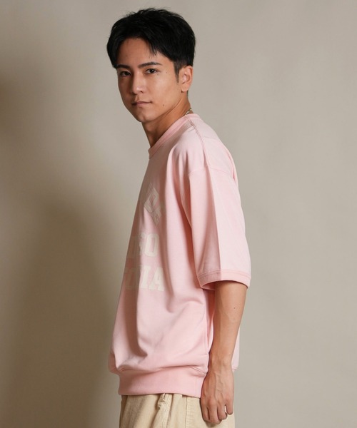 ムラサキスポーツ(ムラサキスポーツ)の「【ムラサキスポーツ限定】DEAR LAUREL/ディアローレル 半袖Tシャツ スウェット D25F-2101(Tシャツ/カットソー・メンズ・ピンク/ブラック/ネイビー・L/M)」の12枚目の写真
