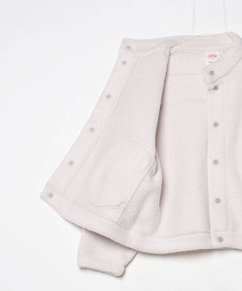 DANTON（ダントン）の「DANTON/ダントン　スタンドカラージャケット　STAND COLLAR JACKET　DT-A0699 WNN（ブルゾン・レディース・オフホワイト/ブラック/チャコールグレー・M）」の4枚目の写真