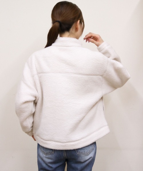 DANTON（ダントン）の「DANTON/ダントン　スタンドカラージャケット　STAND COLLAR JACKET　DT-A0699 WNN（ブルゾン・レディース・オフホワイト/ブラック/チャコールグレー・M）」の8枚目の写真