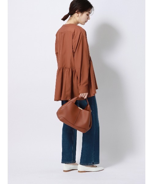 ブラウス シャツ チュニックブラウス ウォッシャブル UVカット シアーソフトクロス 無地 レディース チュニックブラウス／ウォッシャブル／UVカット／シアーソフト