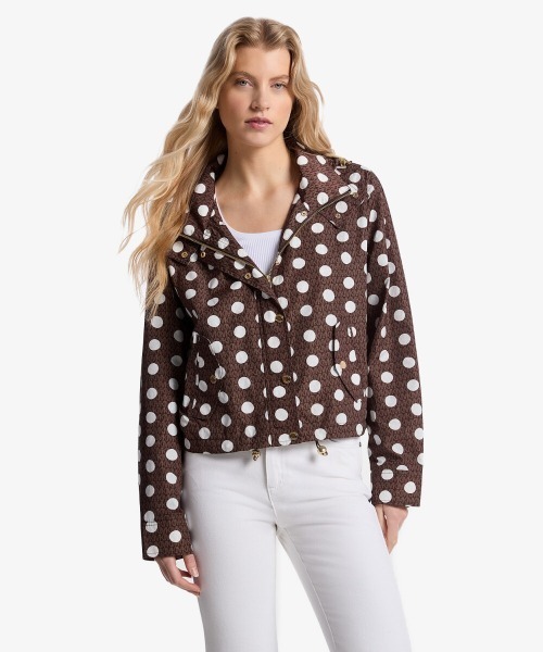 MICHAEL KORS(マイケルコース)の「ポルカドット フーディー(その他アウター・レディース・ブラウン系・XL/L/M/S/XS)」の1枚目の写真