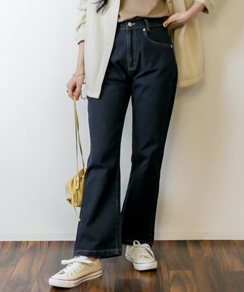 rokkan パンツ　セミフレア ROKKAN O.C.EXTRA_PATTERNED SEMI FLARE PANTS.(Blaze)