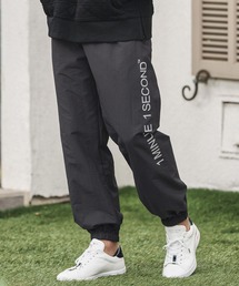 mp13847-cotton like nylon training pants with logo print ナイロンパンツ