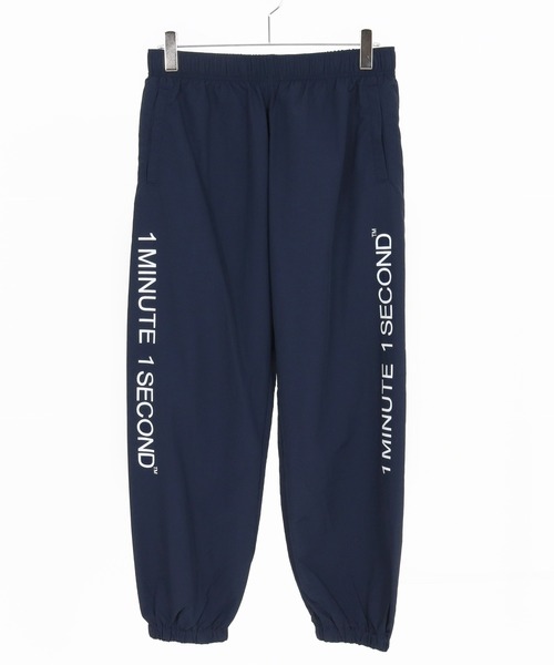 1minute 1second（ワンミニットワンセカンド）の「mp13847-cotton like nylon training pants with logo print ナイロンパンツ（その他パンツ・メンズ・ブラック/ネイビー/チャコール・S/M/L/XL）」の22枚目の写真