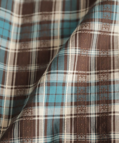 NOMBRE IMPAIR（ノンブルアンペール）の「ドビーダークチェック　裾ドロストシャツ（シャツ/ブラウス・レディース・ブラック/ブルー・FREE）」の21枚目の写真