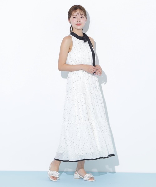 JILL by JILL STUART（ジルバイジルスチュアート）の「◇ホルターネックティアードワンピース（ワンピース・レディース・ホワイト系その他/ベージュ/ブルー・FREE）」の20枚目の写真