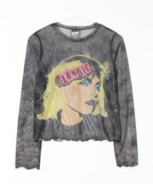 Revo. | ROCK OFF ロックオフ Famous Person Graphic Mesh T-shirts クロップド丈 メッシュ ロックT シアートップス(Tシャツ/カットソー)