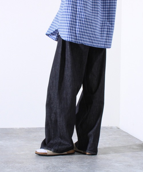 GLOSTER(グロスター)の「【WEB限定】パネル切替バレルデニム(デニムパンツ・メンズ・ブラック/インディゴブルー・マルチサイズ)」の16枚目の写真