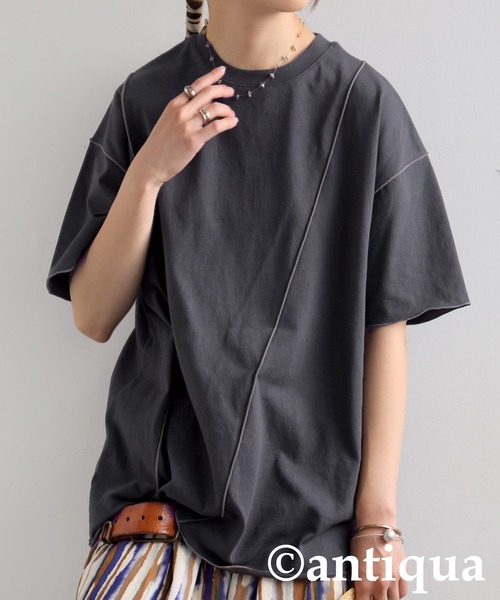 メロウステッチトップス（Tシャツ/カットソー）｜antiqua