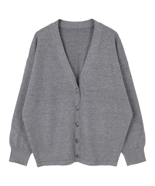 miette（ミエット）の「変形ボタンVネックカーディガン（カーディガン/ボレロ・レディース・アイボリー/ネイビー/ミント/グレー・FREE）」の21枚目の写真