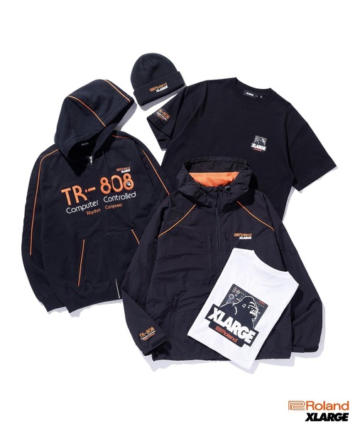 XLARGE フード付きジャケット 黒 XLARGE フード付きジャケット 黒 （PRODUCTS] XLARGE × WILD