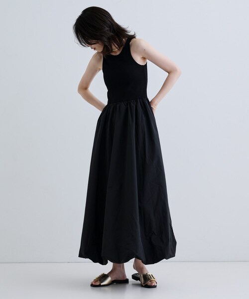 GALLEST（ギャレスト）の「◆【一部店舗限定】テレコタンクドッキングワンピース（ワンピース・レディース・ブラック/ホワイト・38）」の14枚目の写真