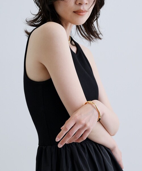 GALLEST（ギャレスト）の「◆【一部店舗限定】テレコタンクドッキングワンピース（ワンピース・レディース・ブラック/ホワイト・38）」の4枚目の写真